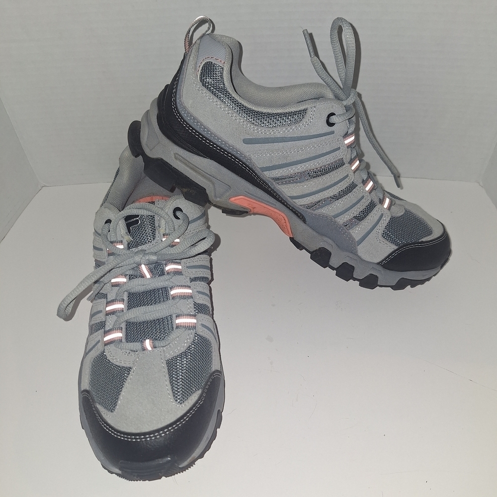 Fila Gray and Black Women's Athletic Shoes